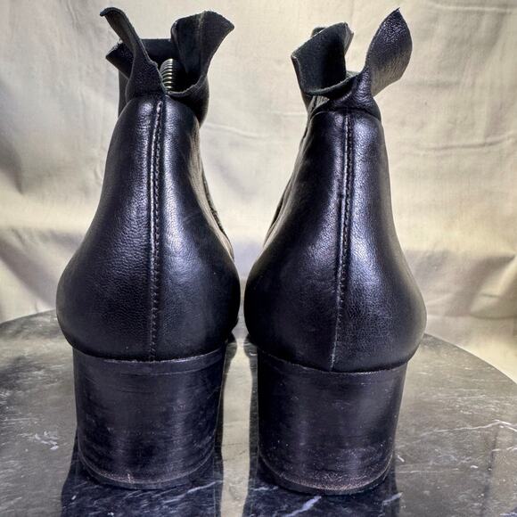 Paul Green Nelly Black Leather Ankle Boots Women's Size 5.5 / Size 8 US